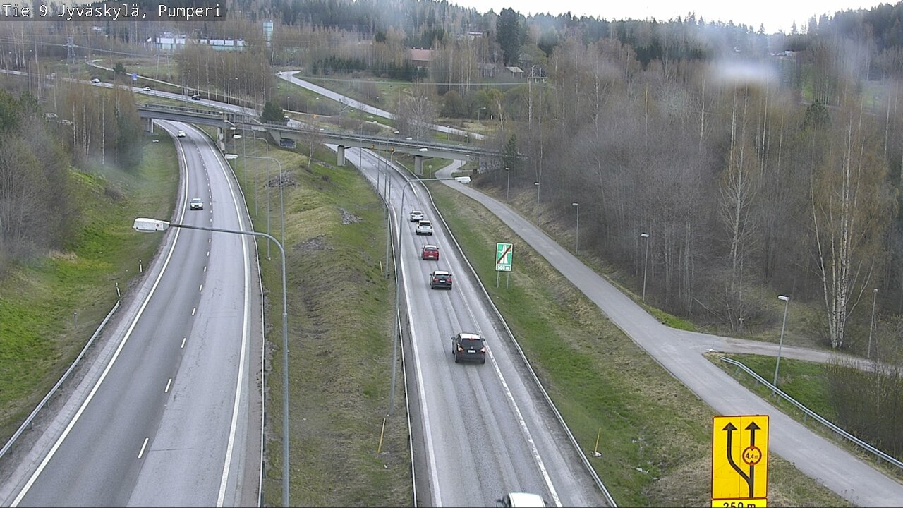 Weather Camera Image Väg 9 Jyväskylä, Pumperi, Jyväskylä, Keski-Suomi
