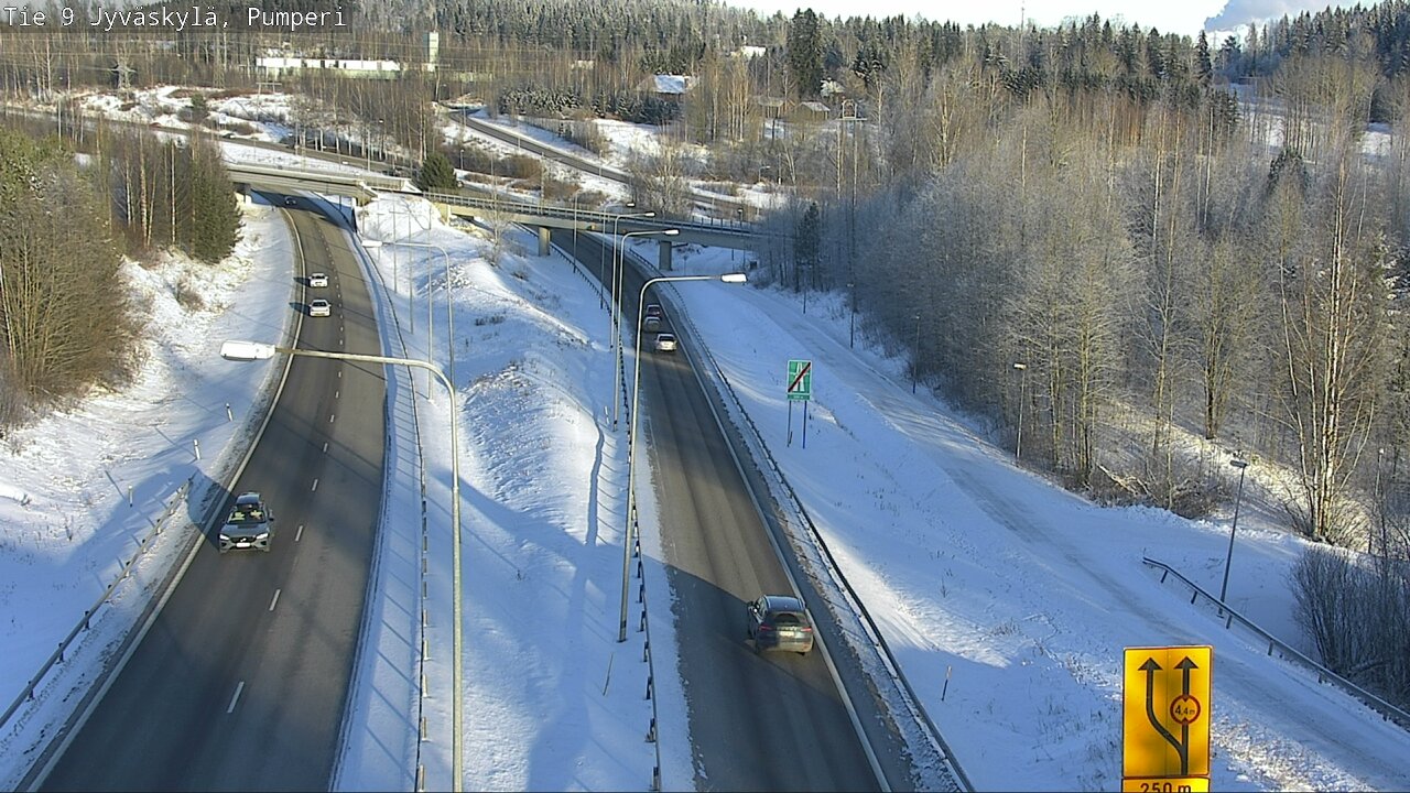 Weather Camera Image Väg 9 Jyväskylä, Pumperi, Jyväskylä, Keski-Suomi