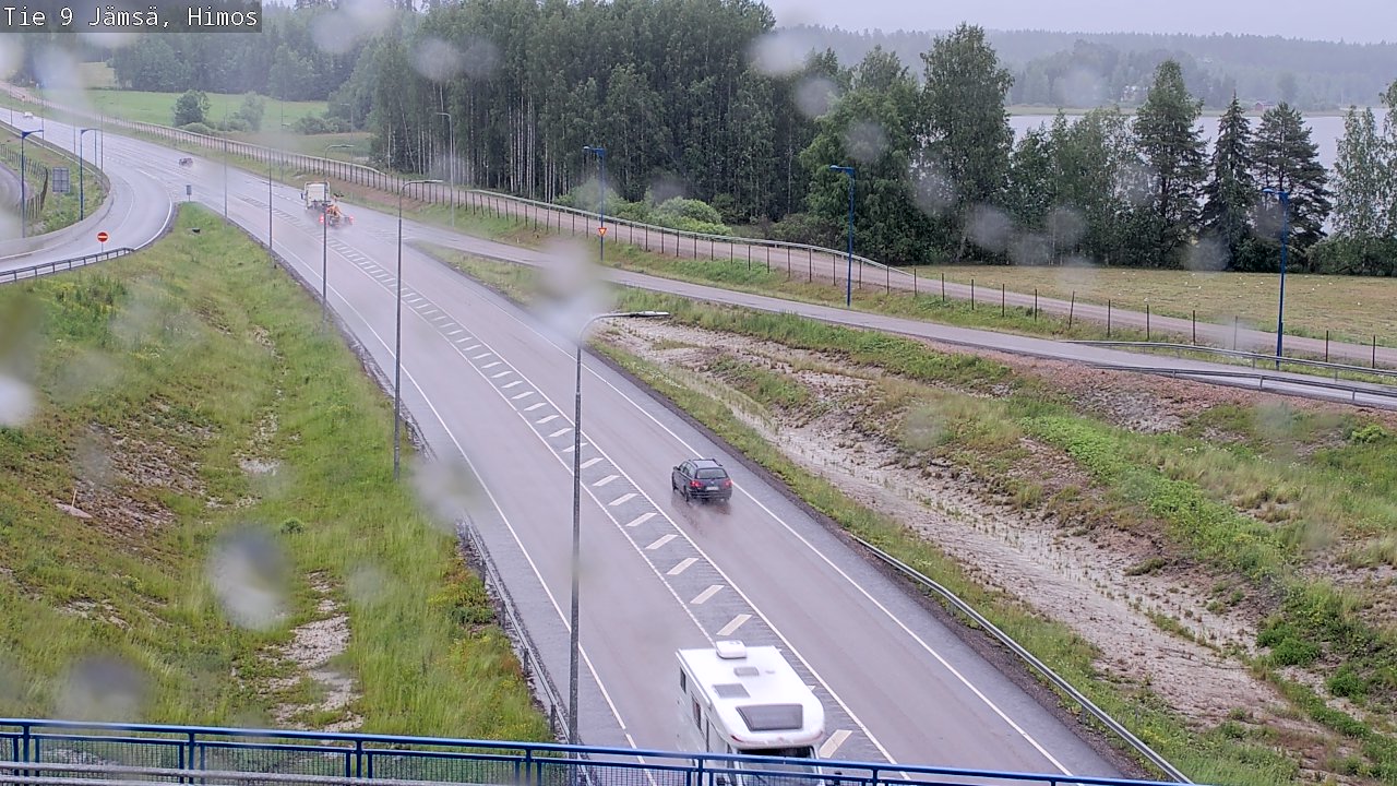 Weather Camera Image Väg 9 Jämsä, Himos, Jämsä, Keski-Suomi