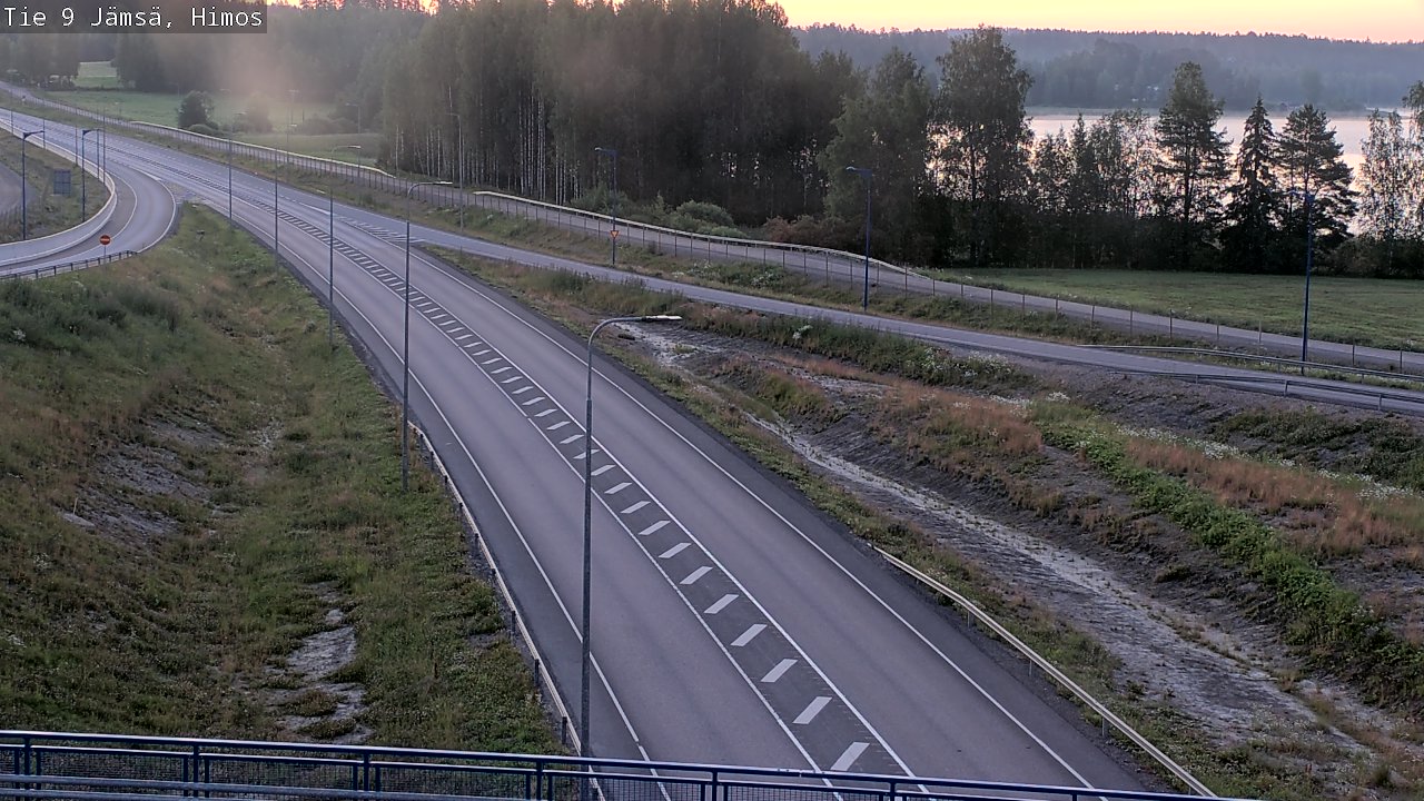 Weather Camera Image Väg 9 Jämsä, Himos, Jämsä, Keski-Suomi