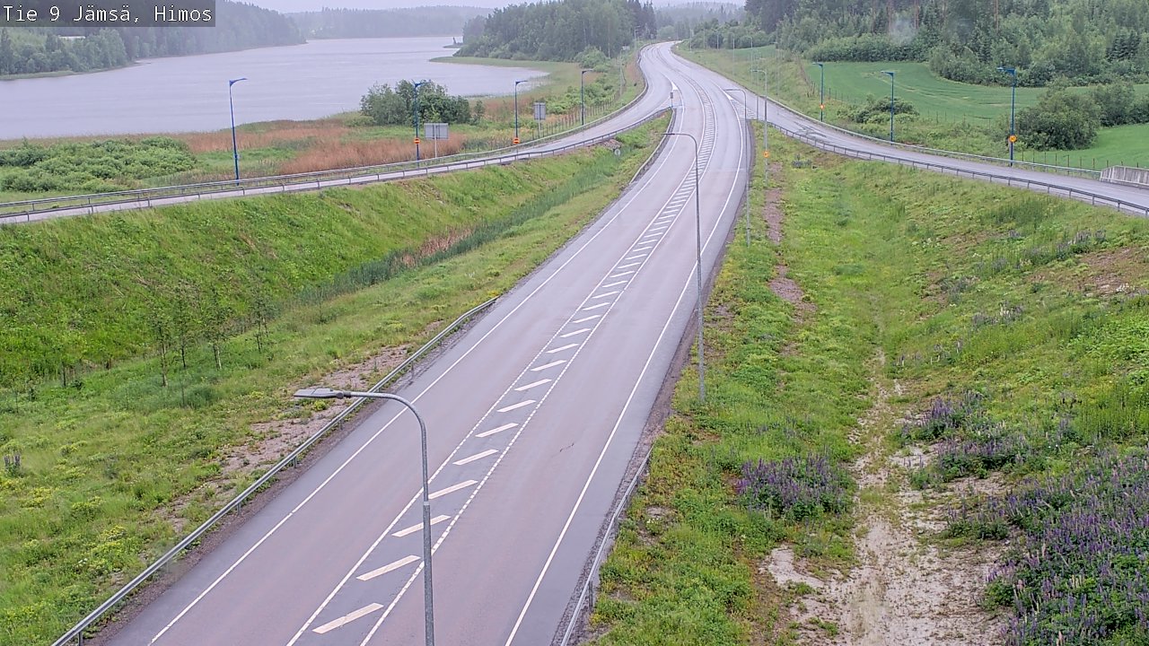 Weather Camera Image Väg 9 Jämsä, Himos, Jämsä, Keski-Suomi