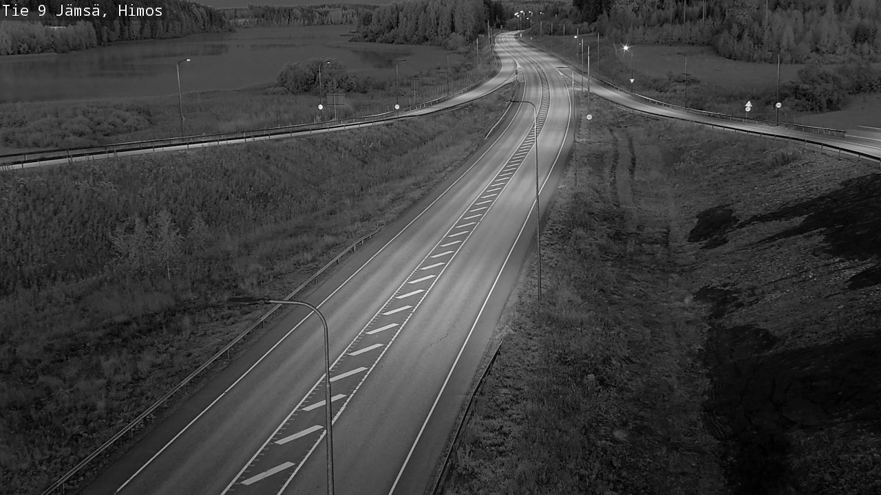 Weather Camera Image Väg 9 Jämsä, Himos, Jämsä, Keski-Suomi