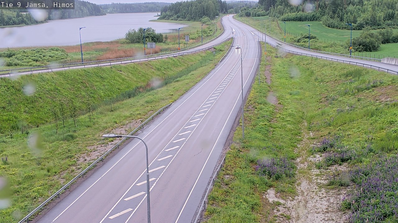 Weather Camera Image Väg 9 Jämsä, Himos, Jämsä, Keski-Suomi