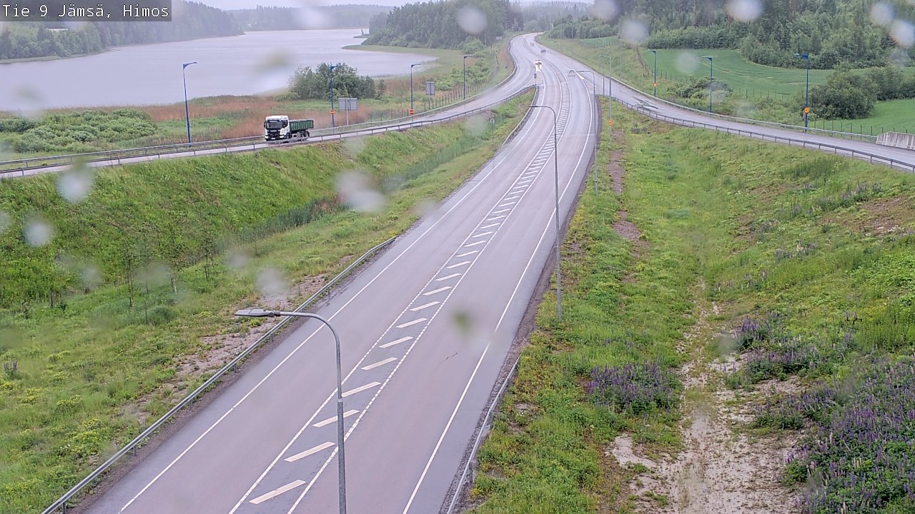 Weather Camera Image Väg 9 Jämsä, Himos, Jämsä, Keski-Suomi