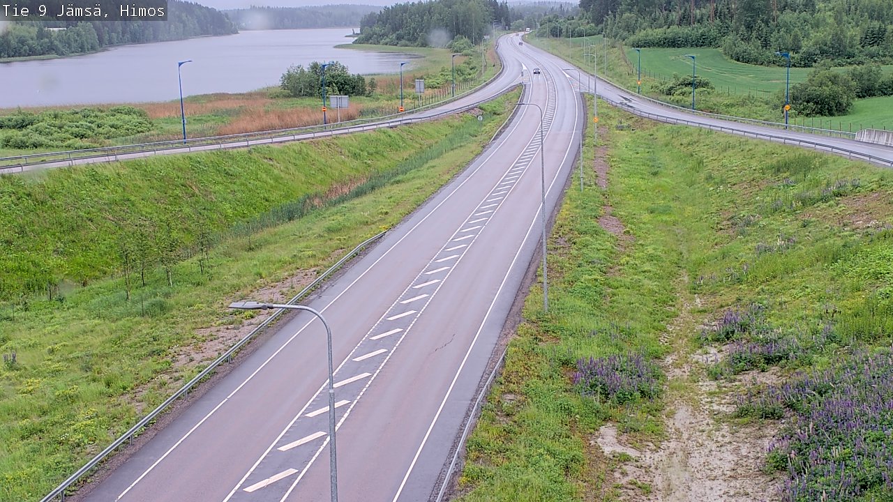 Weather Camera Image Väg 9 Jämsä, Himos, Jämsä, Keski-Suomi