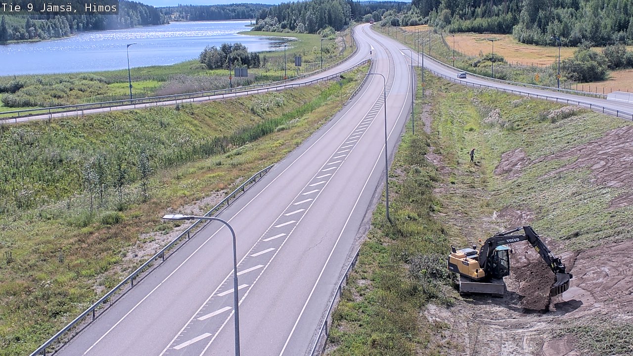 Weather Camera Image Väg 9 Jämsä, Himos, Jämsä, Keski-Suomi