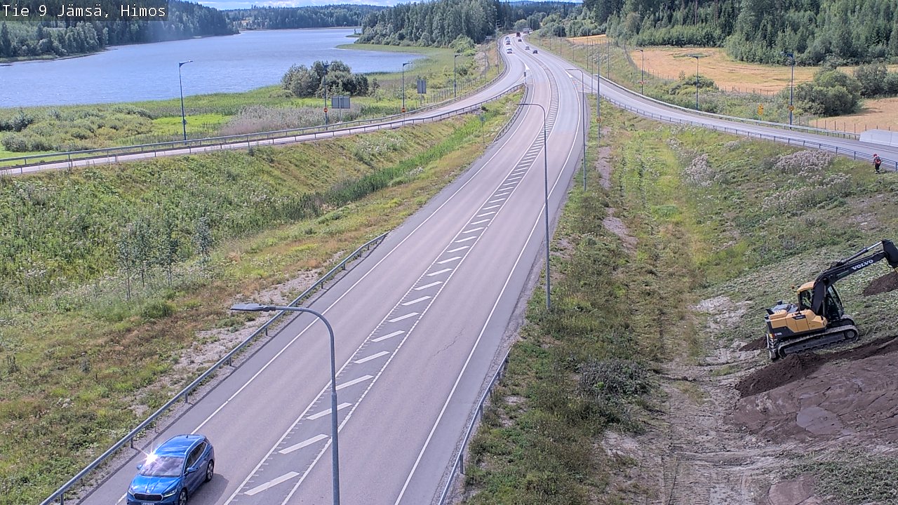 Weather Camera Image Väg 9 Jämsä, Himos, Jämsä, Keski-Suomi