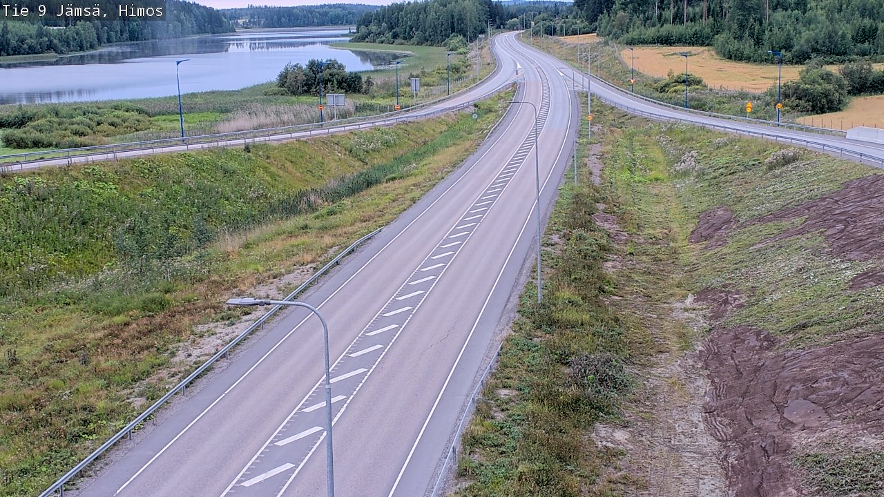Weather Camera Image Väg 9 Jämsä, Himos, Jämsä, Keski-Suomi