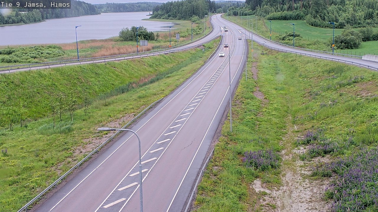 Weather Camera Image Väg 9 Jämsä, Himos, Jämsä, Keski-Suomi