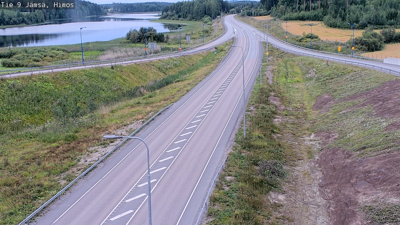 Weather Camera Image Väg 9 Jämsä, Himos, Jämsä, Keski-Suomi