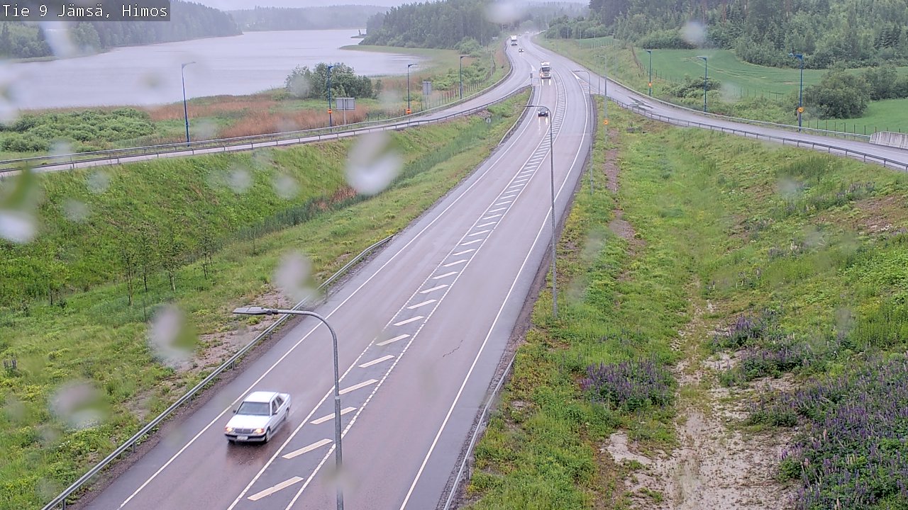 Weather Camera Image Väg 9 Jämsä, Himos, Jämsä, Keski-Suomi