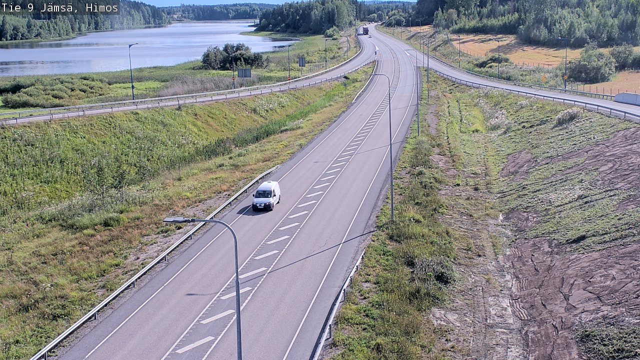 Weather Camera Image Väg 9 Jämsä, Himos, Jämsä, Keski-Suomi