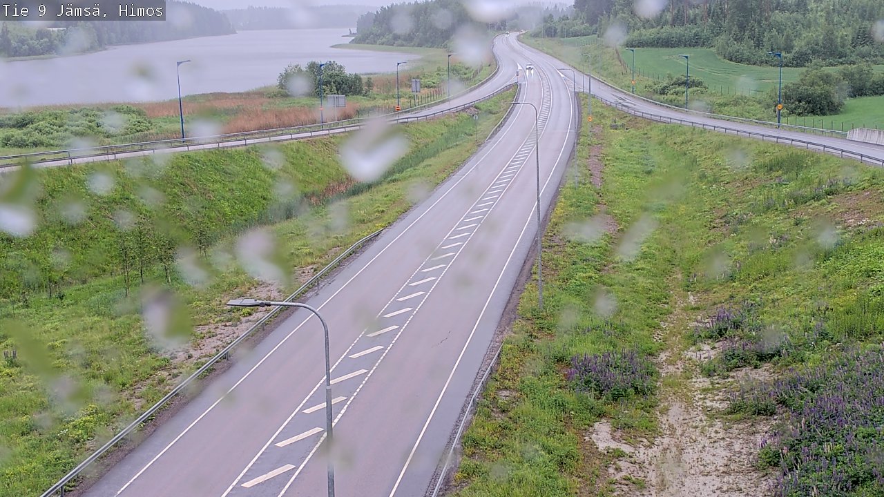 Weather Camera Image Väg 9 Jämsä, Himos, Jämsä, Keski-Suomi