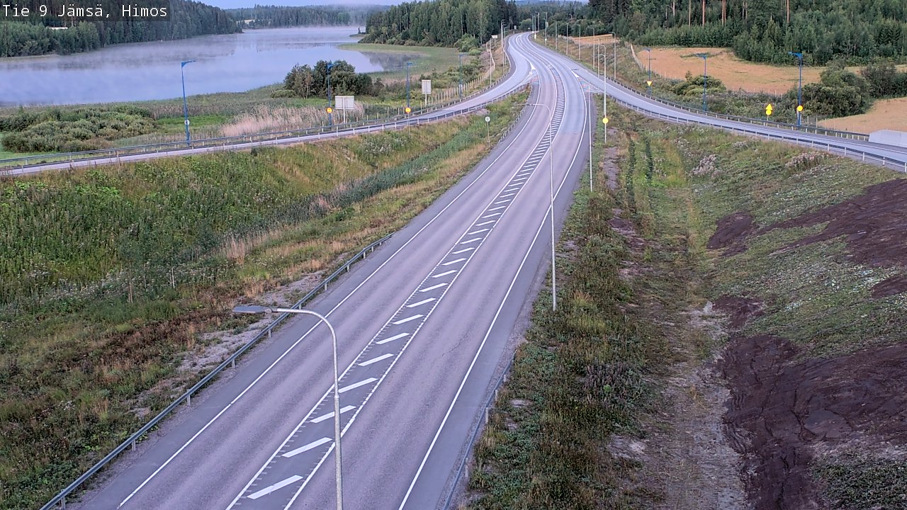 Weather Camera Image Väg 9 Jämsä, Himos, Jämsä, Keski-Suomi