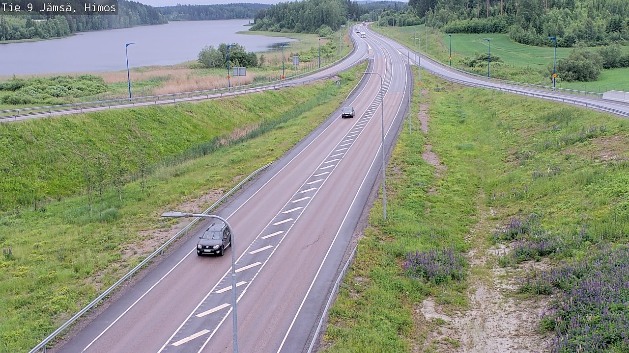 Weather Camera Image Väg 9 Jämsä, Himos, Jämsä, Keski-Suomi