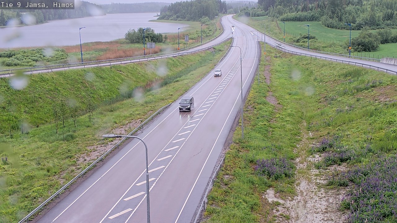 Weather Camera Image Väg 9 Jämsä, Himos, Jämsä, Keski-Suomi