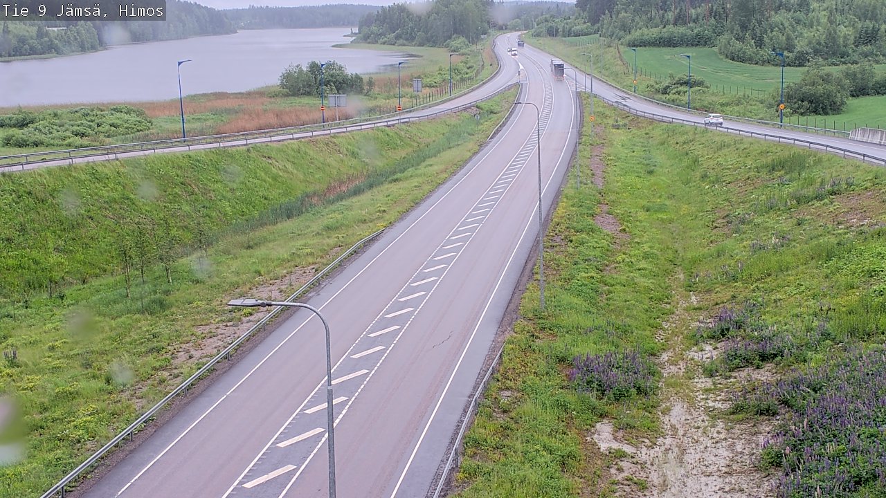 Weather Camera Image Väg 9 Jämsä, Himos, Jämsä, Keski-Suomi