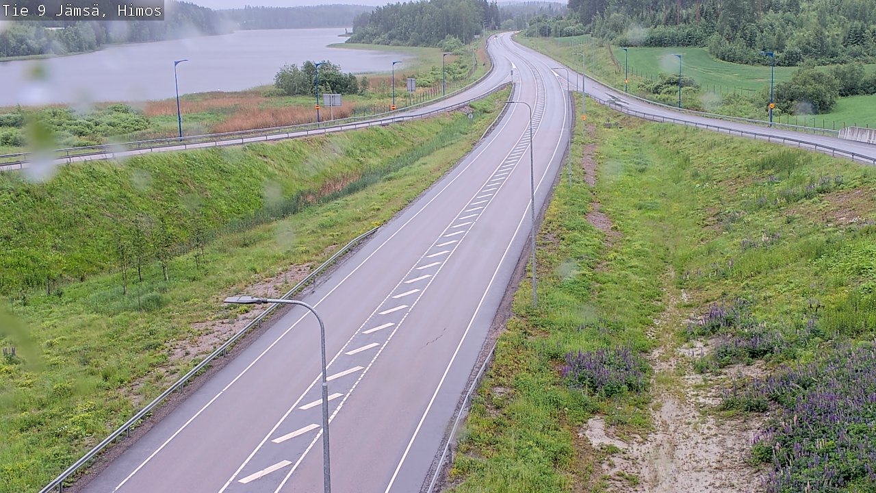 Weather Camera Image Väg 9 Jämsä, Himos, Jämsä, Keski-Suomi