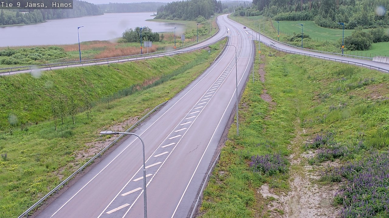 Weather Camera Image Väg 9 Jämsä, Himos, Jämsä, Keski-Suomi
