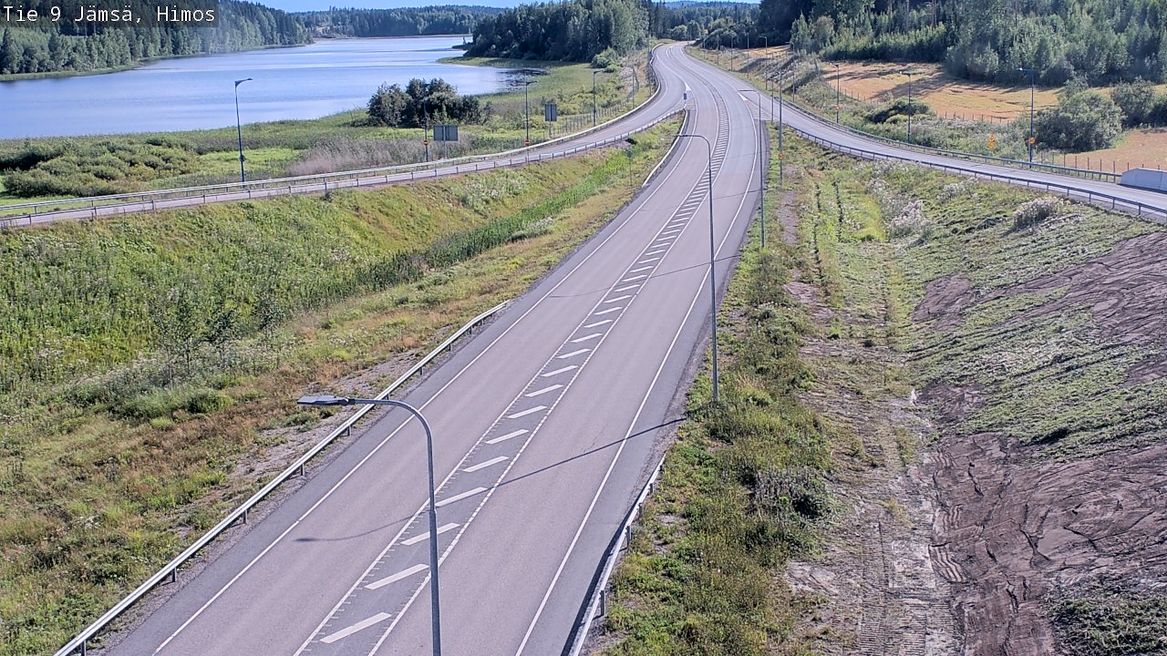 Weather Camera Image Väg 9 Jämsä, Himos, Jämsä, Keski-Suomi