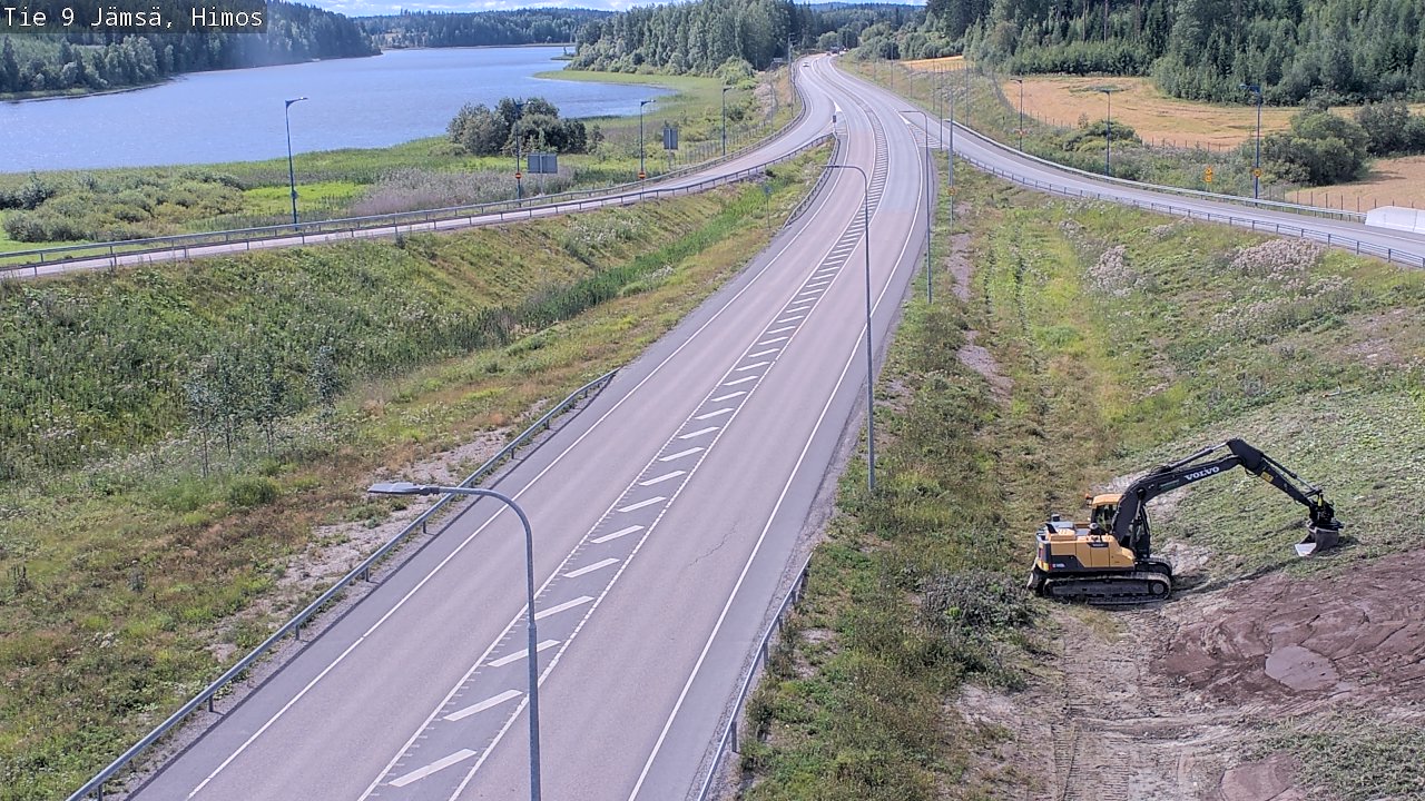 Weather Camera Image Väg 9 Jämsä, Himos, Jämsä, Keski-Suomi