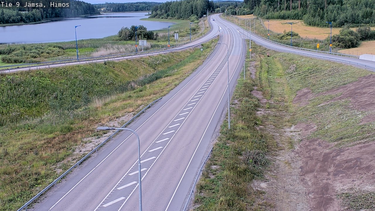 Weather Camera Image Väg 9 Jämsä, Himos, Jämsä, Keski-Suomi