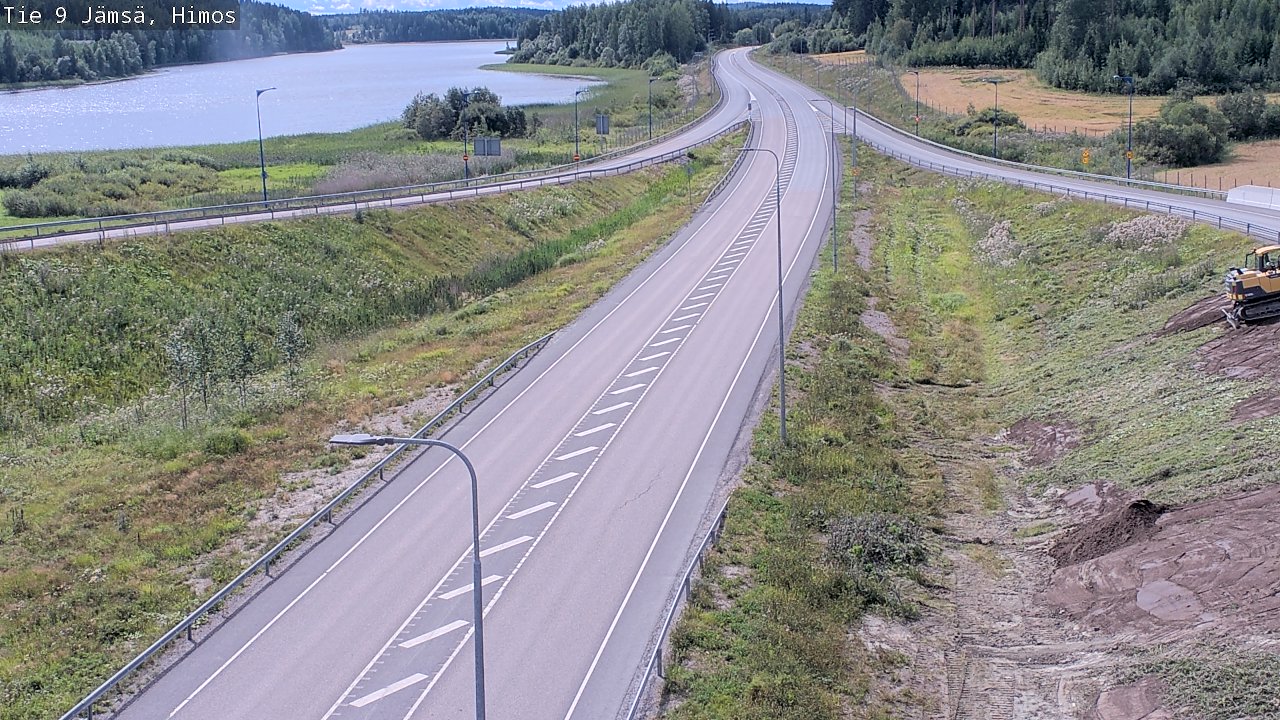 Weather Camera Image Väg 9 Jämsä, Himos, Jämsä, Keski-Suomi