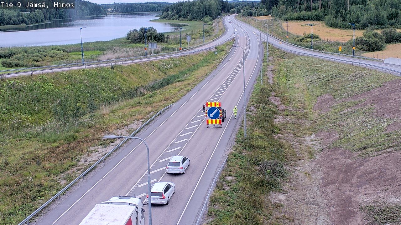 Weather Camera Image Road 9 Jämsä, Himos, Jämsä, Keski-Suomi