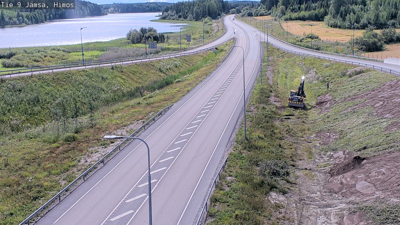 Weather Camera Image Väg 9 Jämsä, Himos, Jämsä, Keski-Suomi