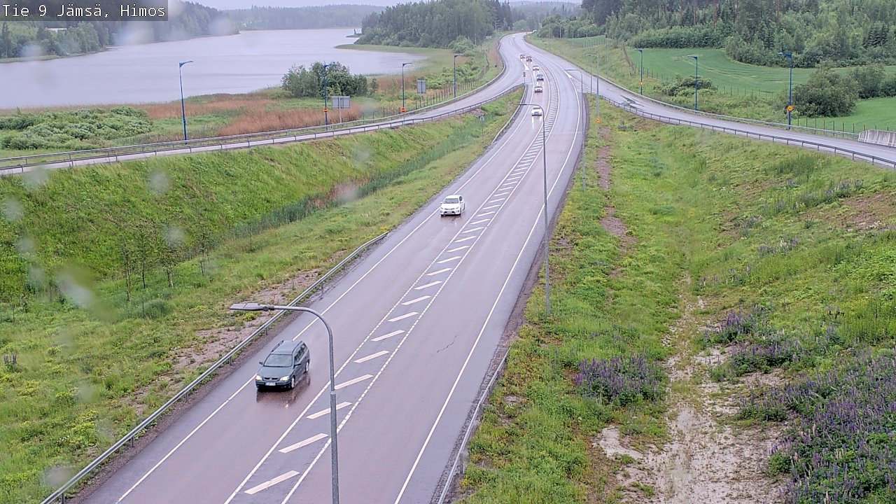 Weather Camera Image Väg 9 Jämsä, Himos, Jämsä, Keski-Suomi