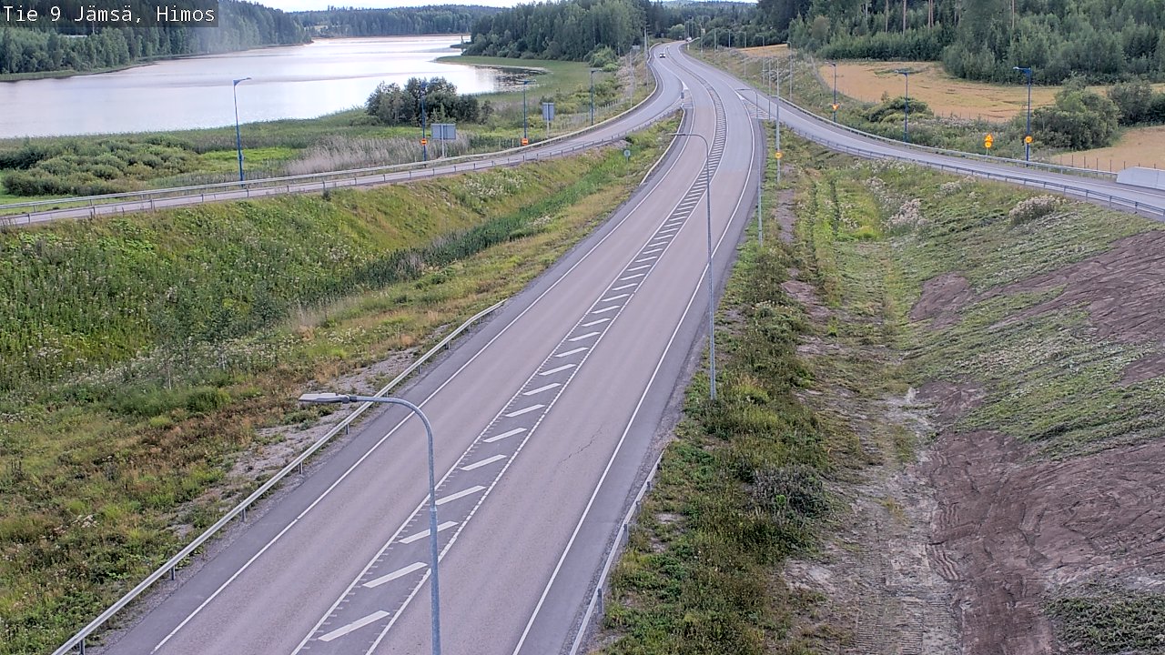 Weather Camera Image Väg 9 Jämsä, Himos, Jämsä, Keski-Suomi