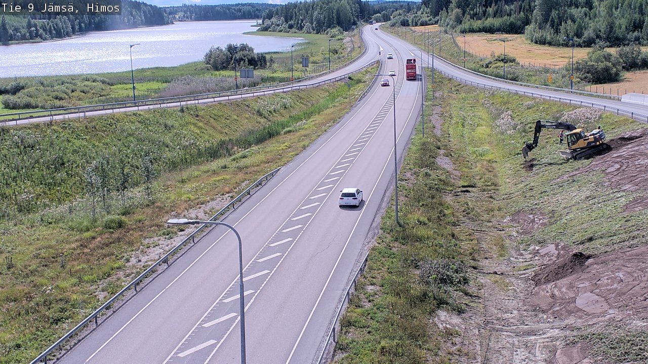 Weather Camera Image Väg 9 Jämsä, Himos, Jämsä, Keski-Suomi
