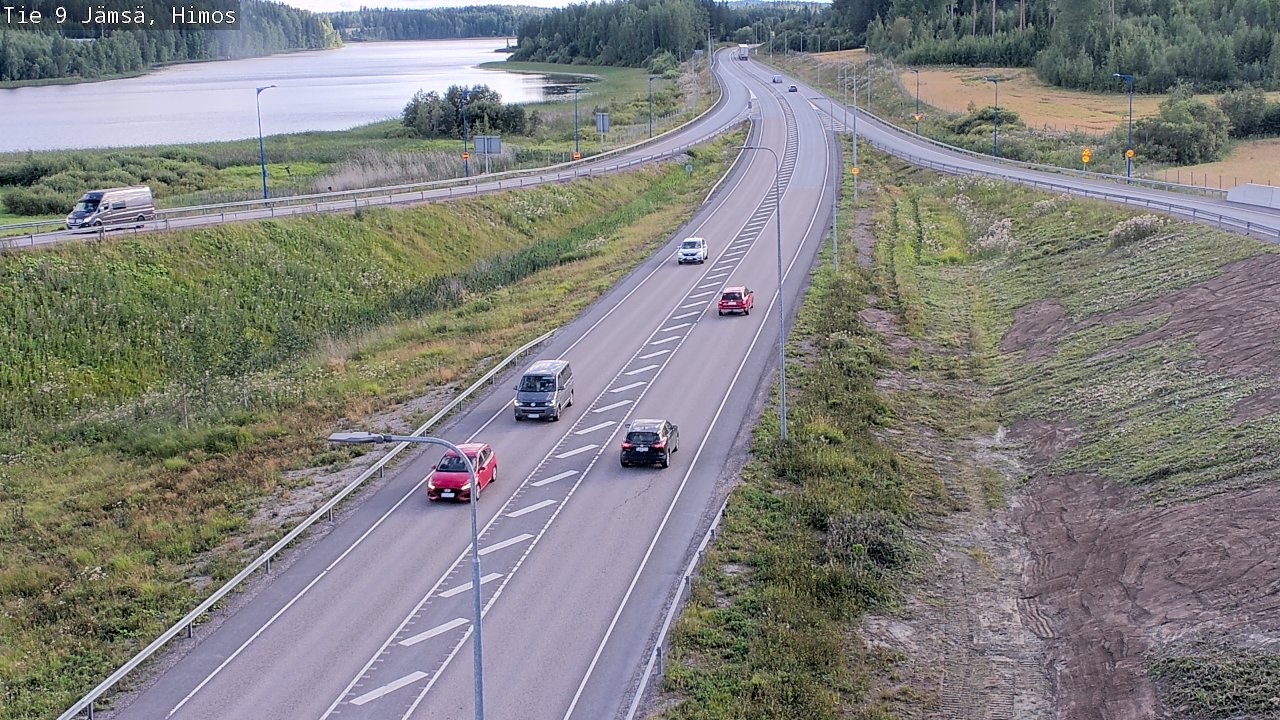 Weather Camera Image Väg 9 Jämsä, Himos, Jämsä, Keski-Suomi