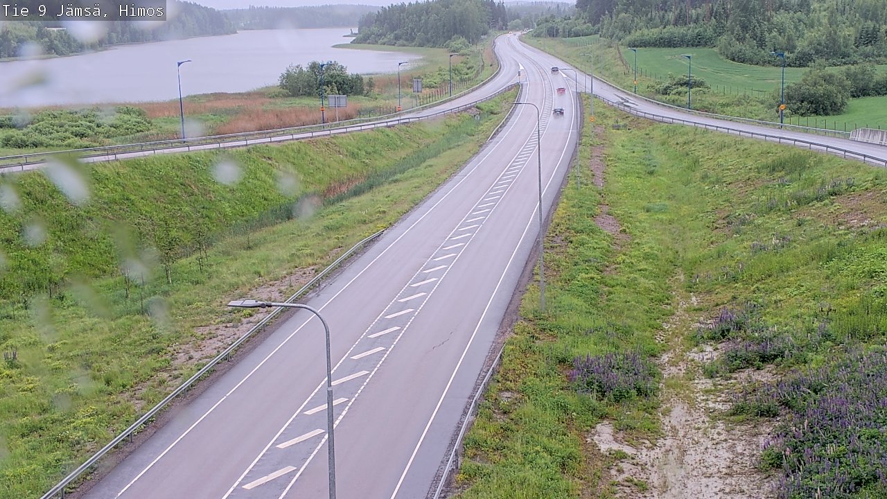 Weather Camera Image Väg 9 Jämsä, Himos, Jämsä, Keski-Suomi