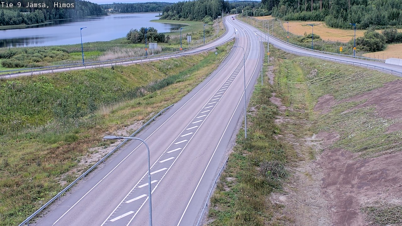 Weather Camera Image Väg 9 Jämsä, Himos, Jämsä, Keski-Suomi