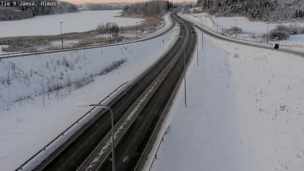 Weather Camera Image Road 9 Jämsä, Himos, Jämsä, Keski-Suomi