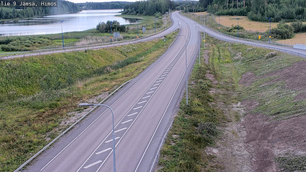 Weather Camera Image Väg 9 Jämsä, Himos, Jämsä, Keski-Suomi