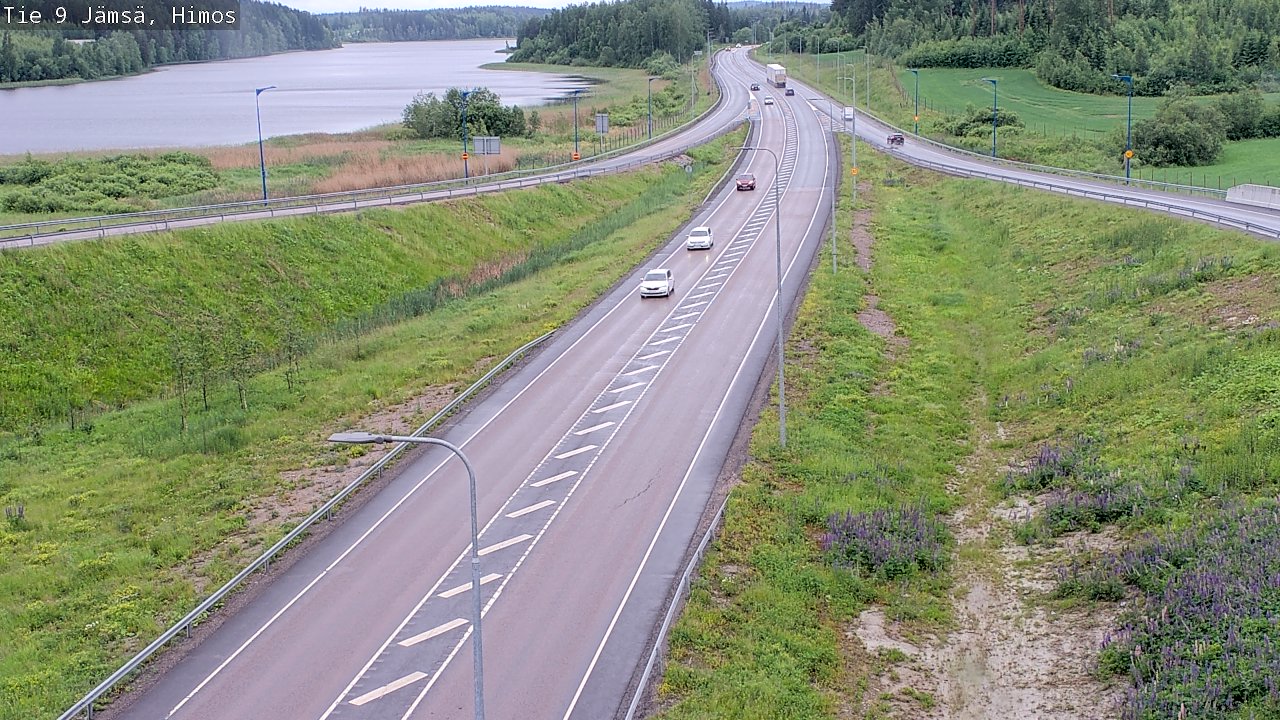 Weather Camera Image Väg 9 Jämsä, Himos, Jämsä, Keski-Suomi