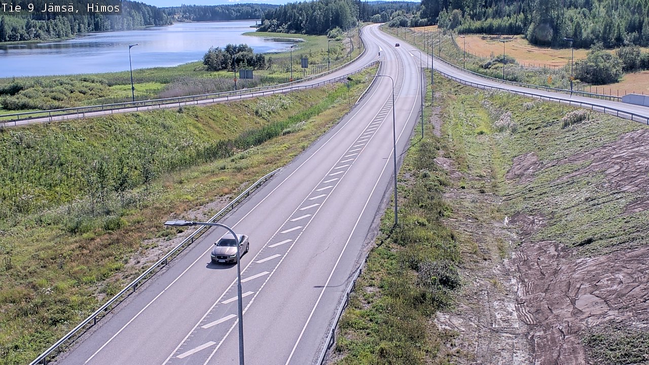 Weather Camera Image Väg 9 Jämsä, Himos, Jämsä, Keski-Suomi