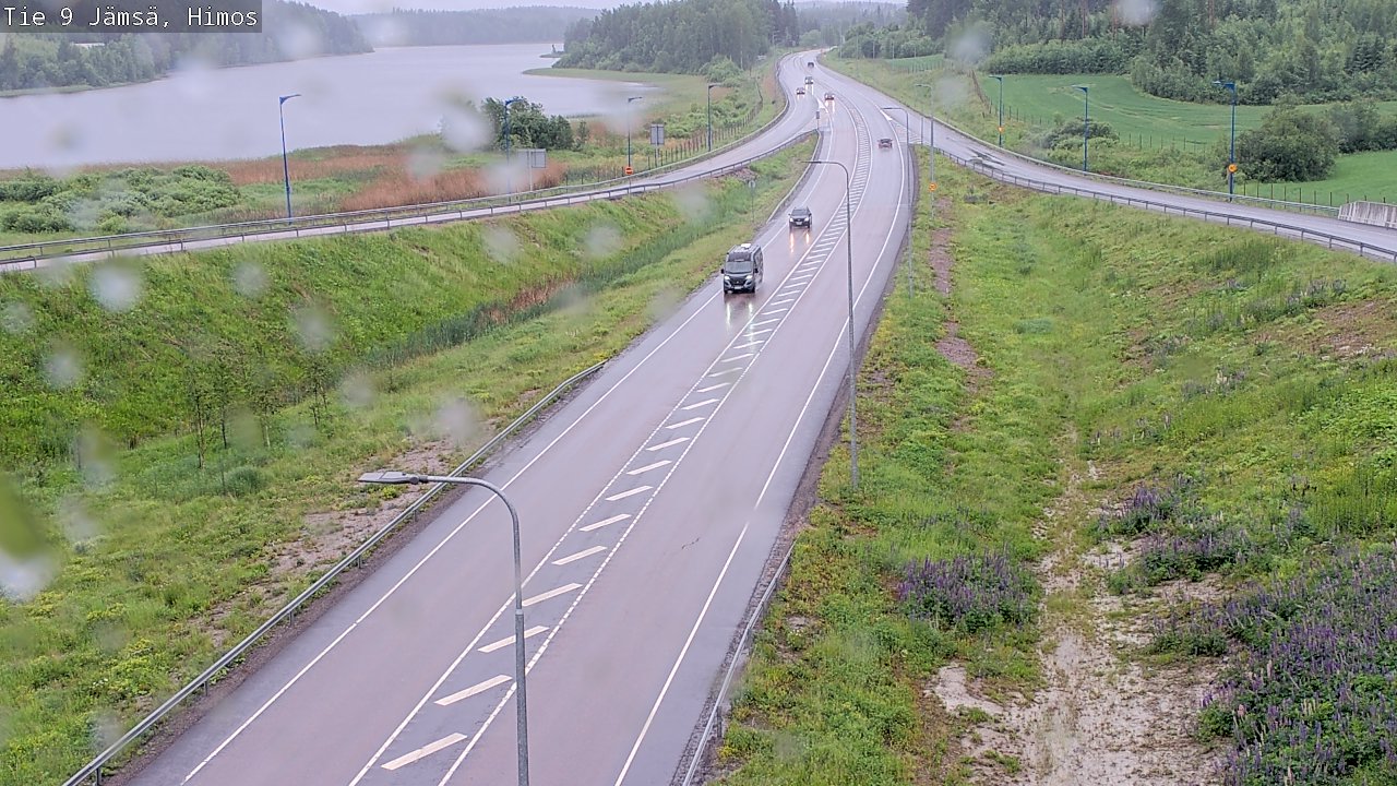 Weather Camera Image Väg 9 Jämsä, Himos, Jämsä, Keski-Suomi