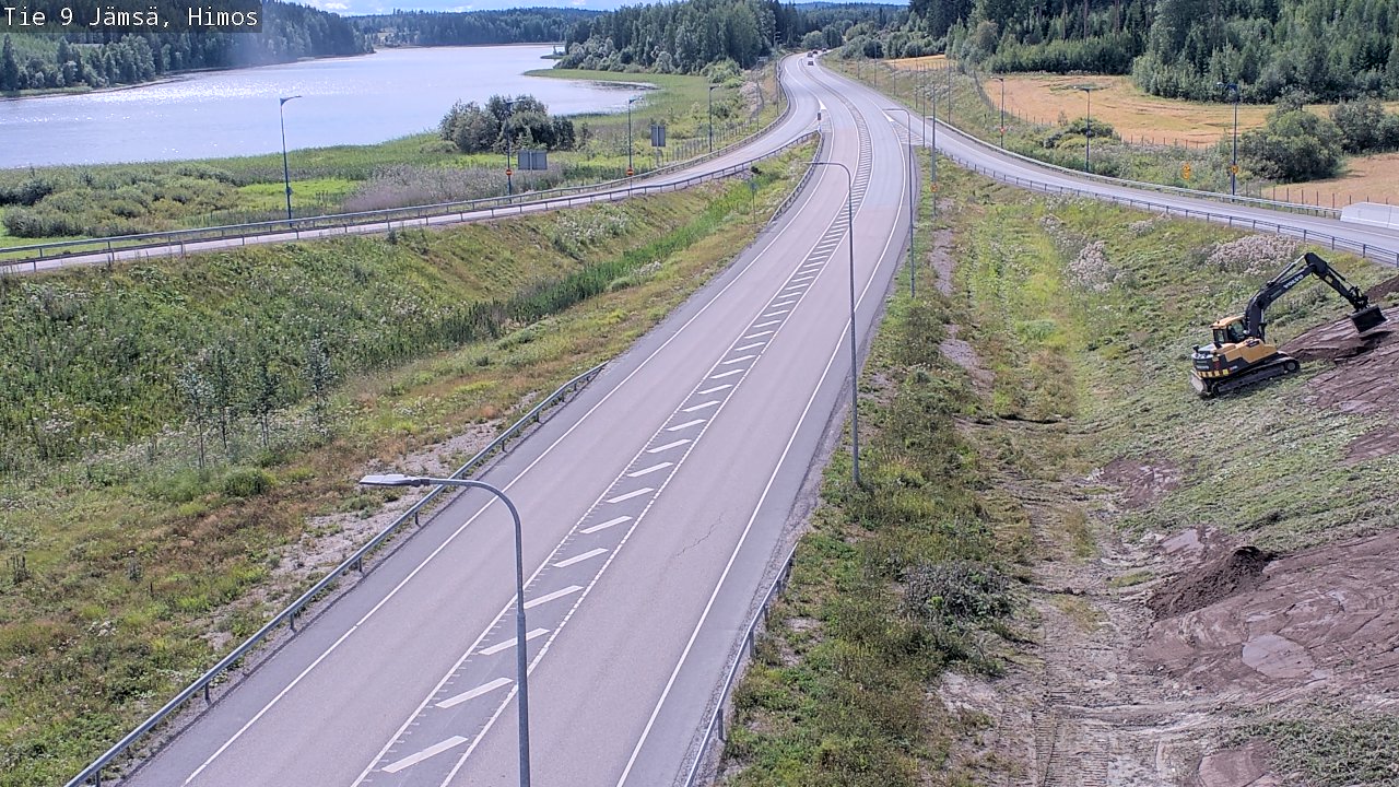 Weather Camera Image Väg 9 Jämsä, Himos, Jämsä, Keski-Suomi