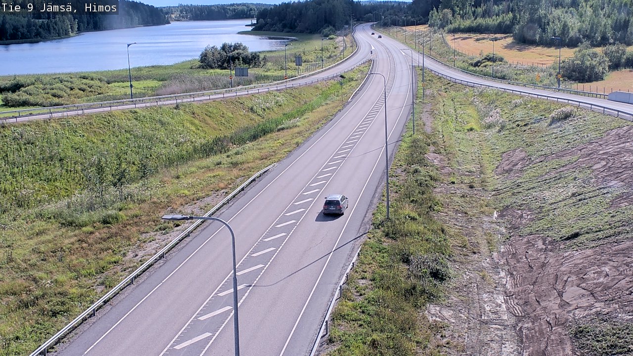 Weather Camera Image Väg 9 Jämsä, Himos, Jämsä, Keski-Suomi