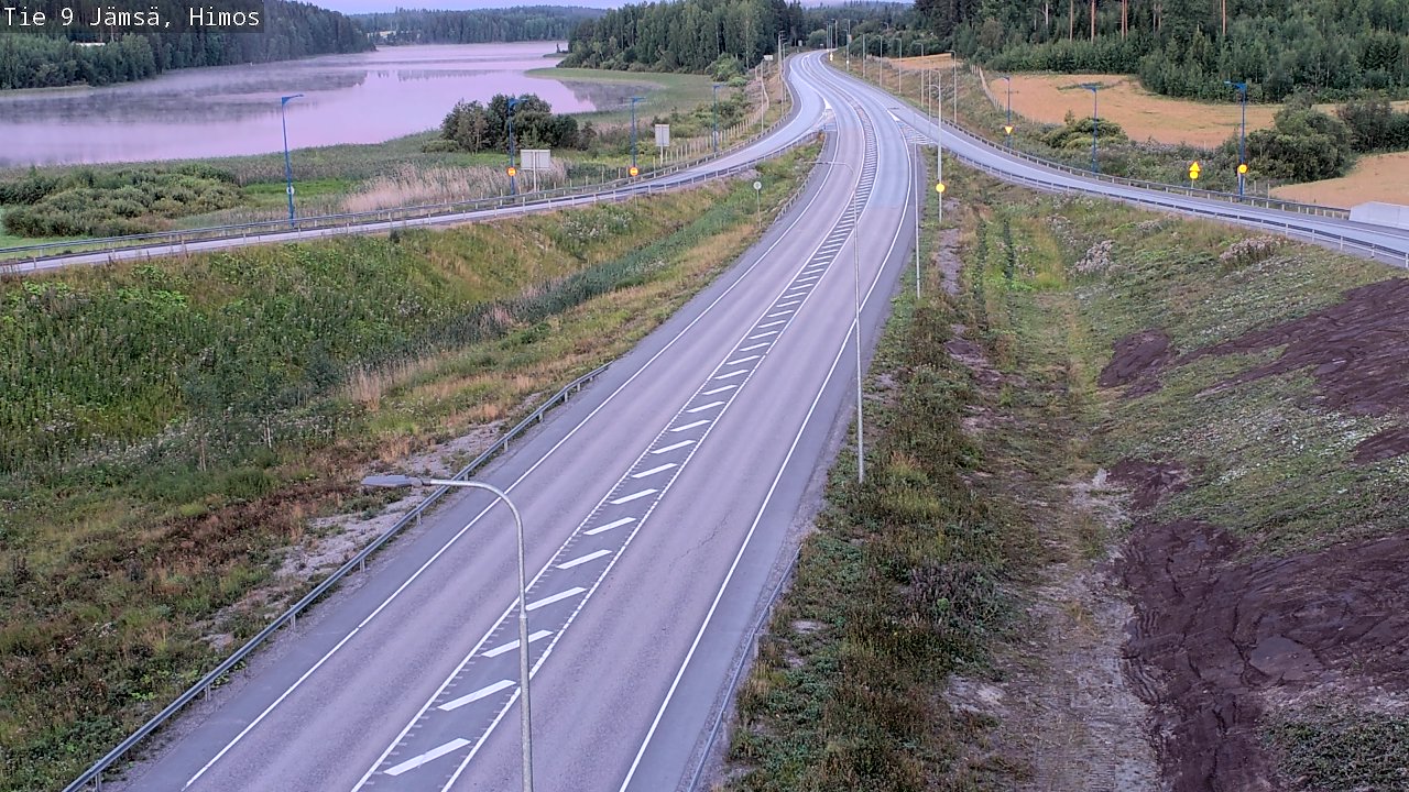 Weather Camera Image Väg 9 Jämsä, Himos, Jämsä, Keski-Suomi