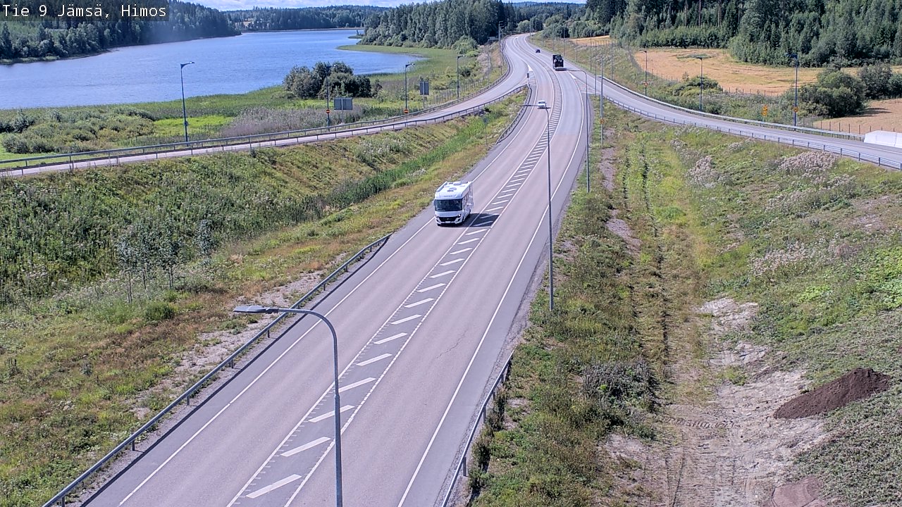 Weather Camera Image Väg 9 Jämsä, Himos, Jämsä, Keski-Suomi
