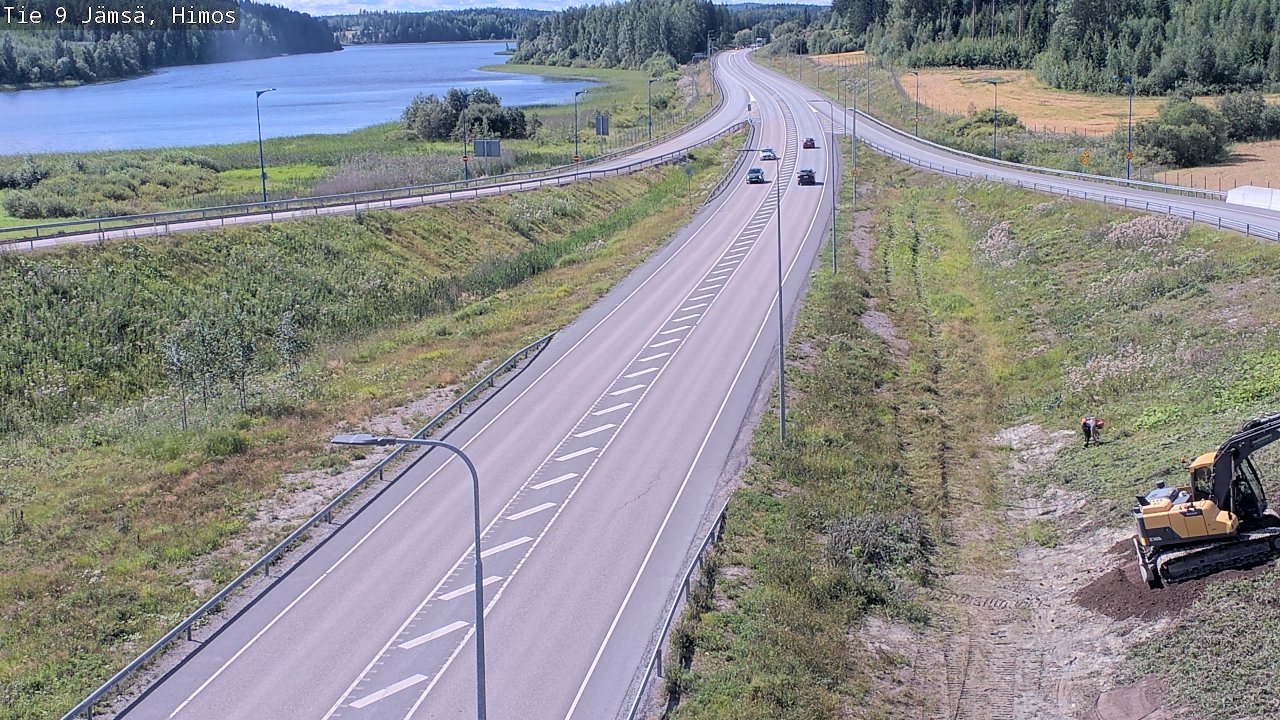 Weather Camera Image Väg 9 Jämsä, Himos, Jämsä, Keski-Suomi