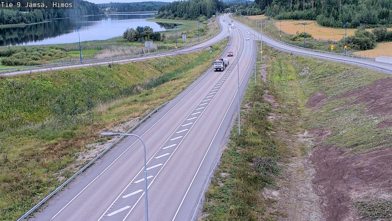 Weather Camera Image Väg 9 Jämsä, Himos, Jämsä, Keski-Suomi