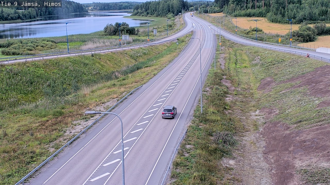 Weather Camera Image Väg 9 Jämsä, Himos, Jämsä, Keski-Suomi