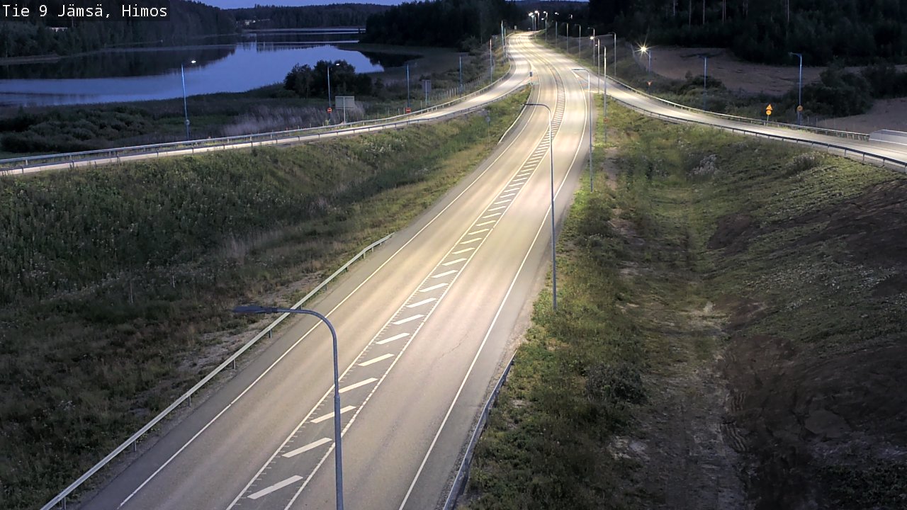 Weather Camera Image Väg 9 Jämsä, Himos, Jämsä, Keski-Suomi