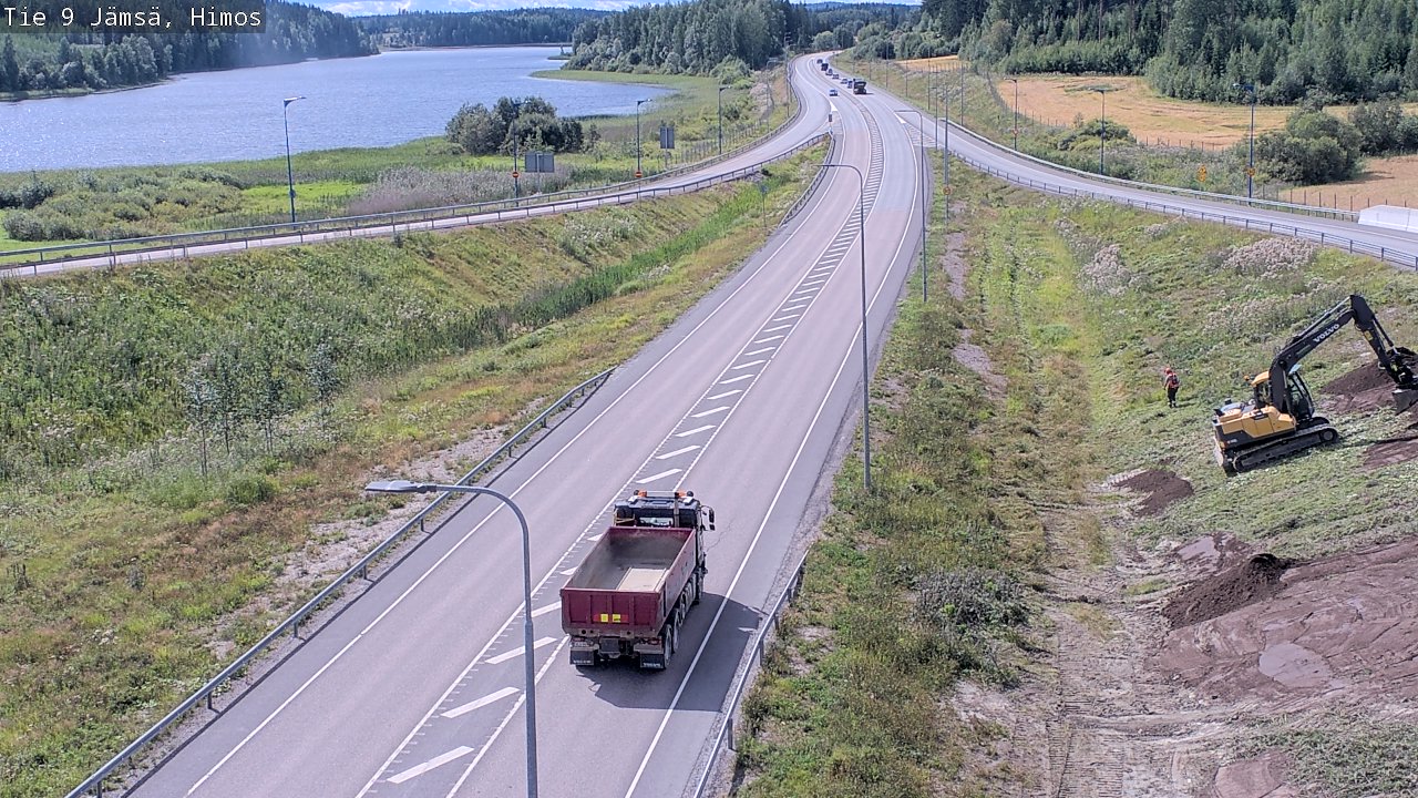 Weather Camera Image Väg 9 Jämsä, Himos, Jämsä, Keski-Suomi