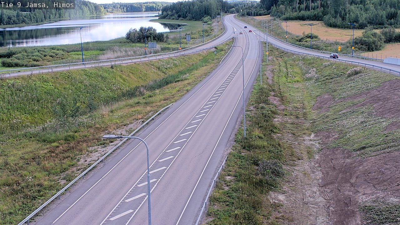 Weather Camera Image Väg 9 Jämsä, Himos, Jämsä, Keski-Suomi